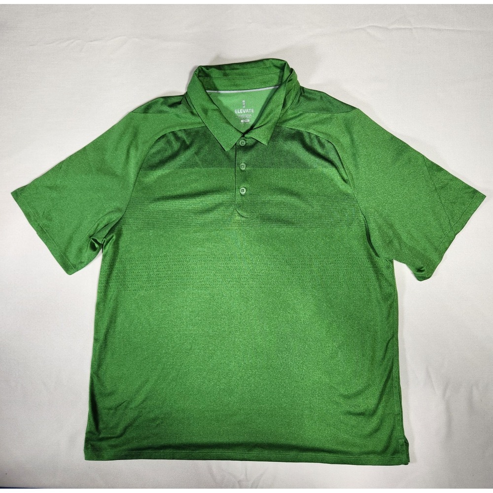 Elevate Brand Polo Golf Shirt Men's Size XL Green
